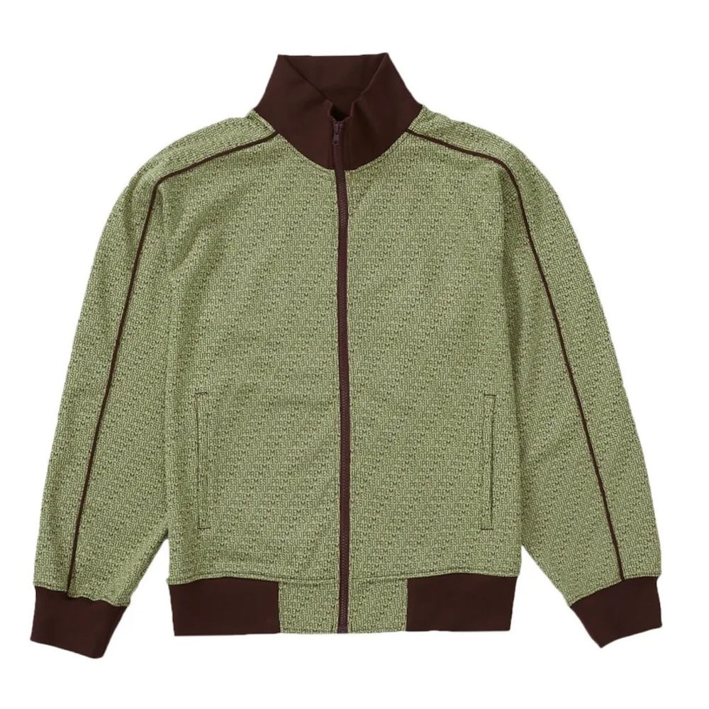 Supreme Repeat Track Jacket Olive Size L